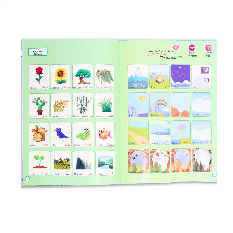 Premier Livre Éducatif Anglais Arabe Pour Enfants
