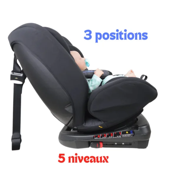 Siège Auto Pivotant 360° ISOFIX Évolutif Confort 36kg
